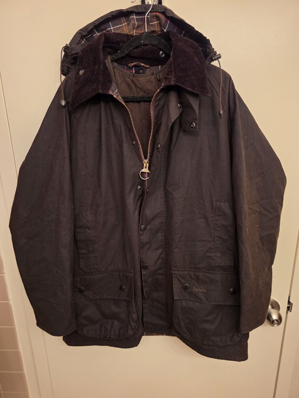 Barbour Beaufort Jacket w/ Zip In Vest and Snap-on Hood